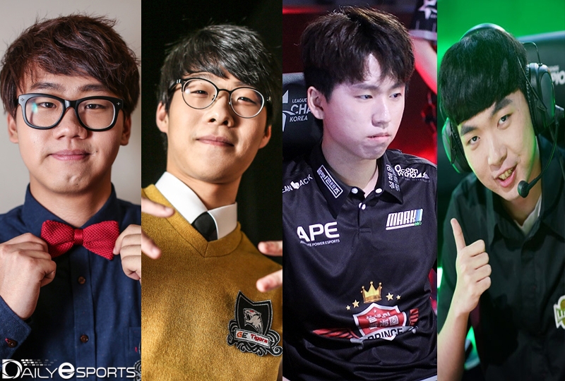 (왼쪽부터)'쿠로' 이서행, '스맵' 송경호, '미키' 손영민, '린다랑' 허만흥.