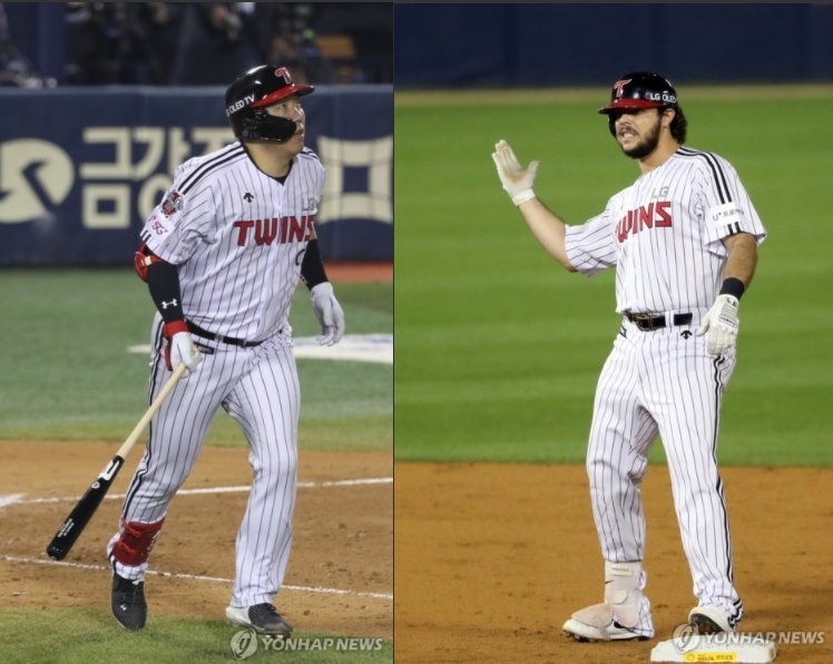 정교함을 갖춘 김현수(왼쪽)와 장타력의 라모스