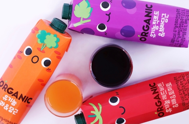 롯데칠성음료, ‘오’가닉 유기농 주스’ 대용량 제품 출시