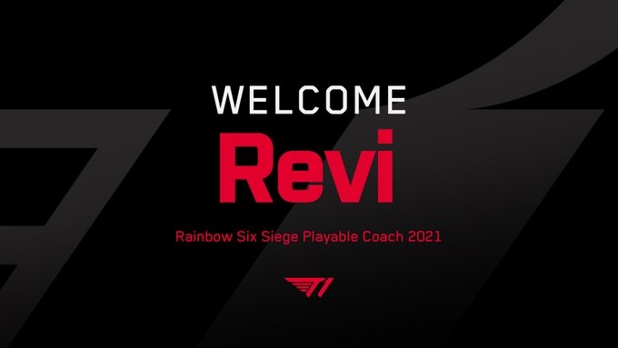 T1 레인보우식스 시즈 팀에 정식 합류한 '레비' 신준영 플레잉 코치(사진=T1 공식 SNS 발췌).