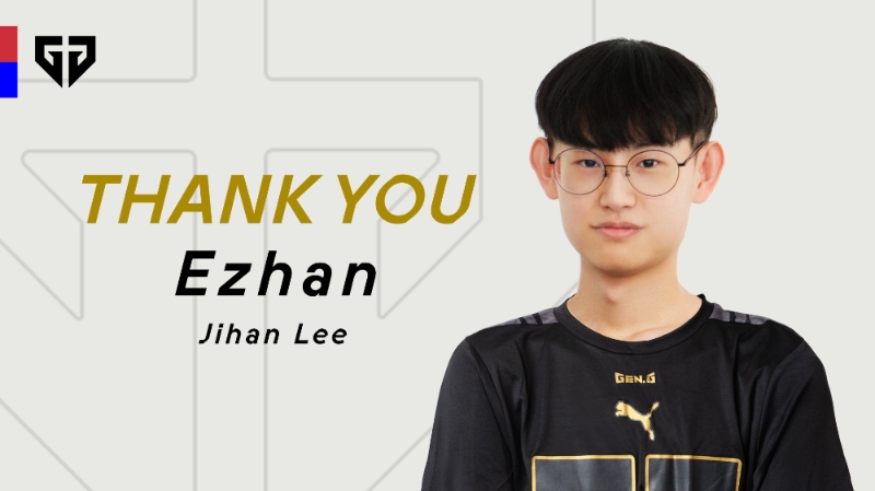 젠지 e스포츠를 떠나 CC에 합류하는 이지한(사진=젠지 e스포츠 공식 SNS 발췌).