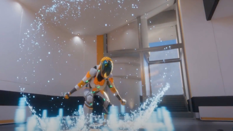 유니티 비주얼 스크립팅 데모 영상 캡처본.