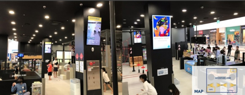 챔피언더블랙벨트 광고매체 설치 사진