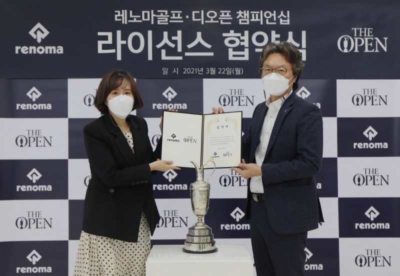 IMG 이다교 부장(왼족), 한성에프아이 김영국 사장 (한성에프아이 레노마 제공)