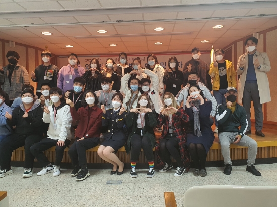 무안경찰서는 24일 초당대학교 외국인 유학생들을 대상으로'코로나19'예방수칙과'범죄예방교육'을 실시했다/사진=무안경찰서