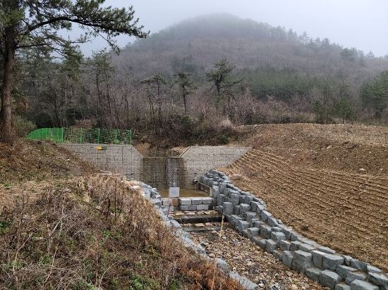 해남읍 구교리 사방댐 전경./사진=해남군