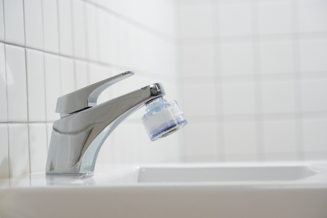 아쿠아듀오 세면대 절수 헤드(SF-1000FM) / 이미지 제공 = 샤워플러스