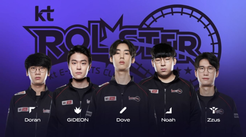 kt 롤스터(사진=LCK 중계 화면 캡처).