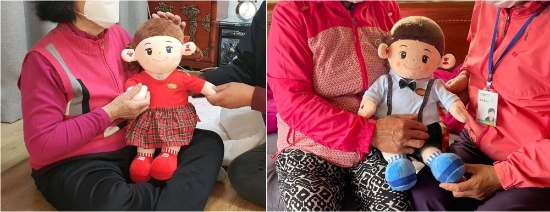 돌봄로봇 활용한 비대면 돌봄 서비스/사진=보성군