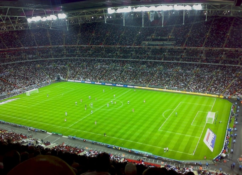 잉글랜드 축구의 성지인 런던 웸블리 스타디움.