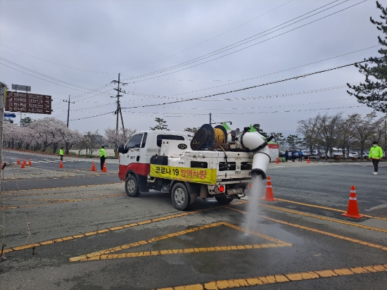 영암군, 벚꽃 상춘객 대비 전면 통제 총력/사진=영암군