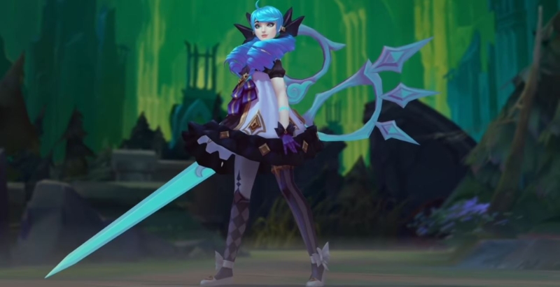 155번째 신규 챔피언 그웬(사진=리그 오브 레전드 공식 유튜브 발췌).