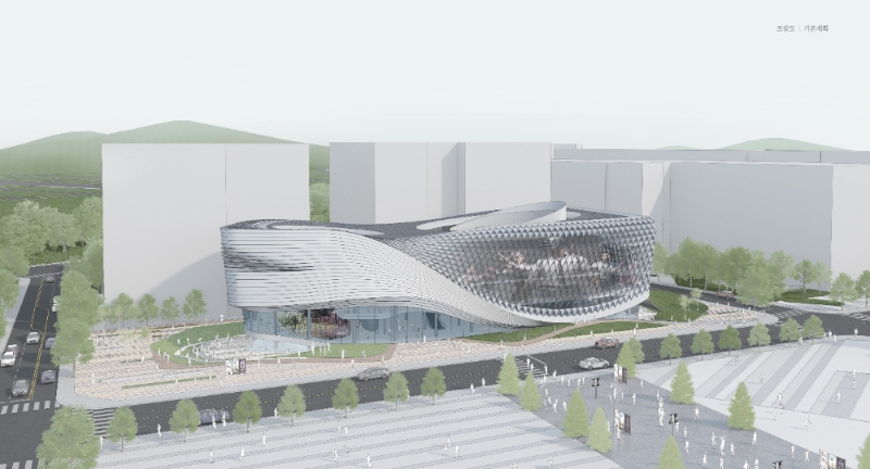 성남시 e스포츠 전용 경기장 신축 설계 당선작 조감도(사진=성남시 제공)