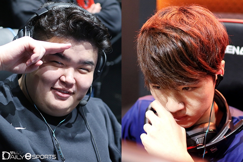 T1 '애더' 정지훈과 '스타로드' 이종호.