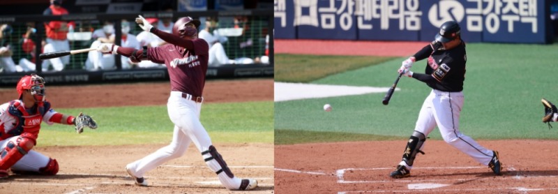 토종 타자을 대표하는 키움 이정후(왼쪽)와 kt 강백호