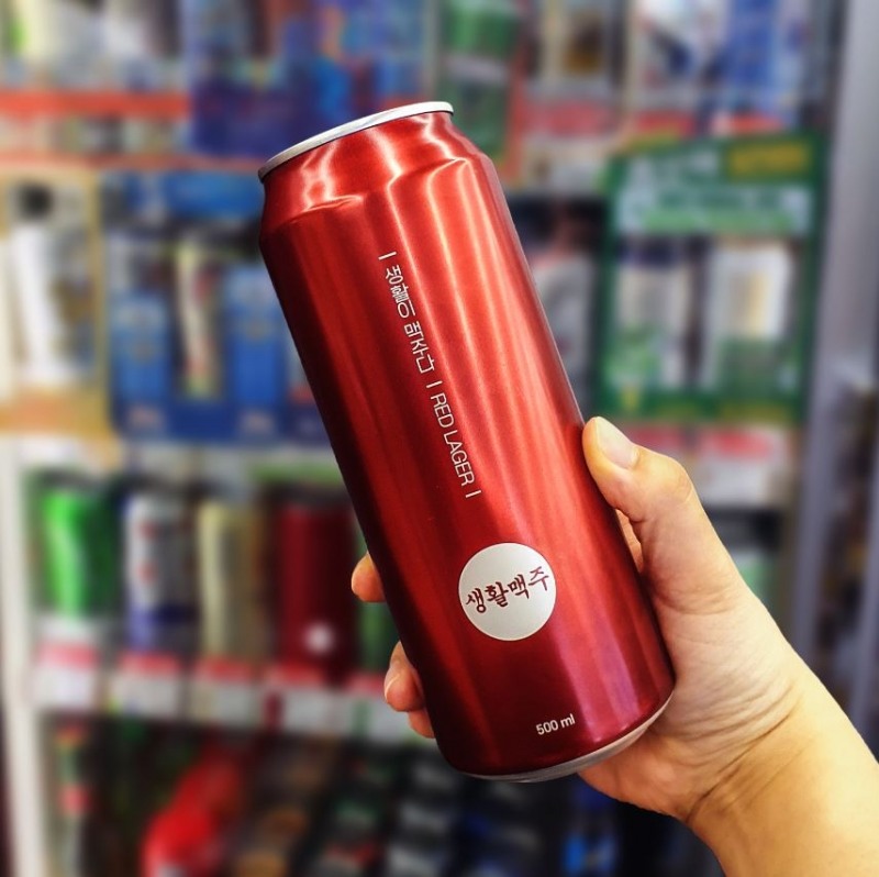 생활맥주가 제주맥주와 협업해 출시한 ‘생활맥주 레드라거’