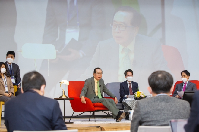 김재철 동원그룹 명예회장·이광형 KAIST 총장, ‘AI의 미래를 말한다’ 대담 진행