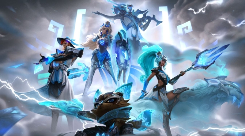 담원 기아의 2020 리그 오브 레전드 월드 챔피언십 우승 스킨(사진=LCK 중계 화면 캡처).