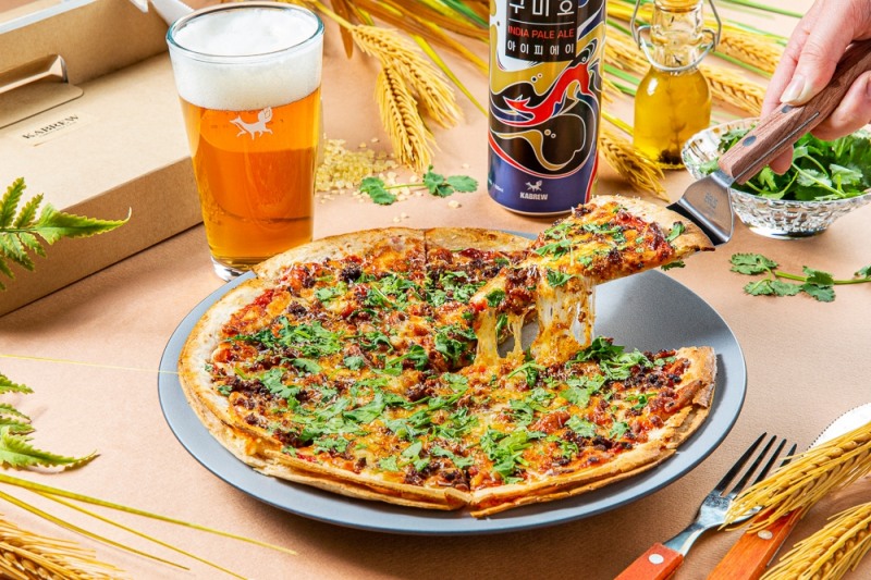 카브루, 수제맥주 부산물로 만든 ‘맥주박 피자’ 출시