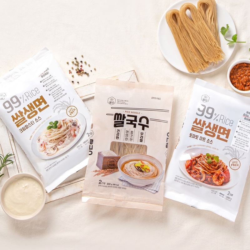 올작, 국내산 쌀 현미쌀국수· 쌀생면파스타 출시