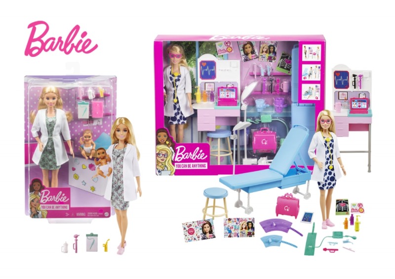 병원놀이 플레이세트(오른쪽) & 소아과 의사 바비 플레이세트(왼쪽)