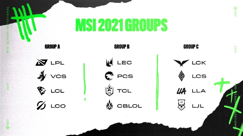 MSI 2021 조(사진=리그 오브 레전드 공식 홈페이지 발췌).