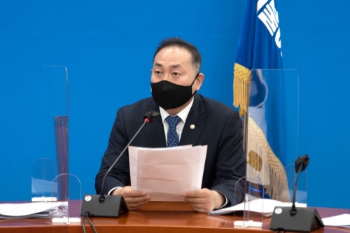 김원이 의원 마지막 원내대책회의 발언/사진=김원이 의원 사무실