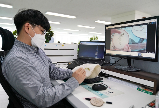 롯데건설, '에코 파우치 만들기' 봉사활동 진행