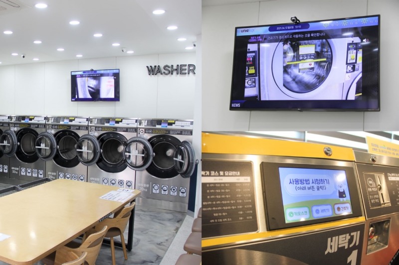 크린업24, 세탁업 최초 ‘디지털 사이니지’ 설치 매장 선봬