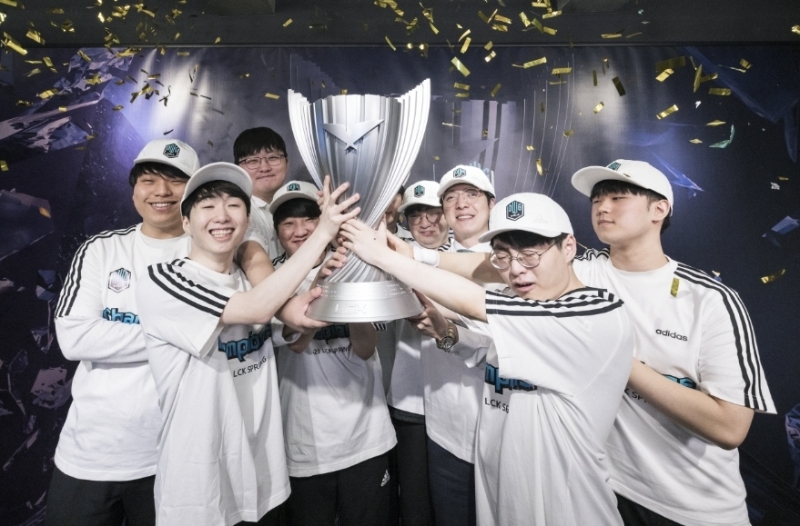 2021 LCK 스프링 우승을 차지한 담원 기아(사진=라이엇 게임즈 제공).