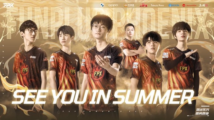 '너구리' 장하권과 '도인비' 김태상이 있는 FPX가 준우승에 머물렀다(사진=FPX 공식 SNS 발췌).