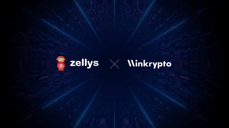 젤리스와 윈크립토의 업무협약 이미지