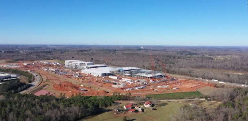 미국 조지아주 제1 배터리 공장 건설현장. (사진=SK이노베이션 제공)