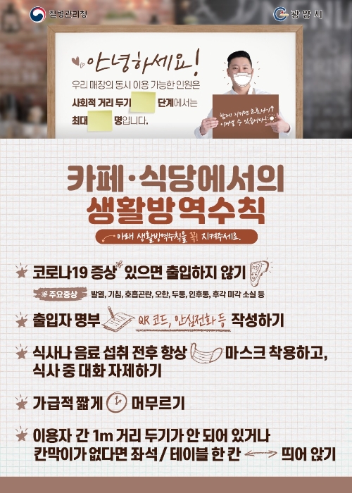 광양시, 코로나19 기본방역수칙 포스터/사진=광양시