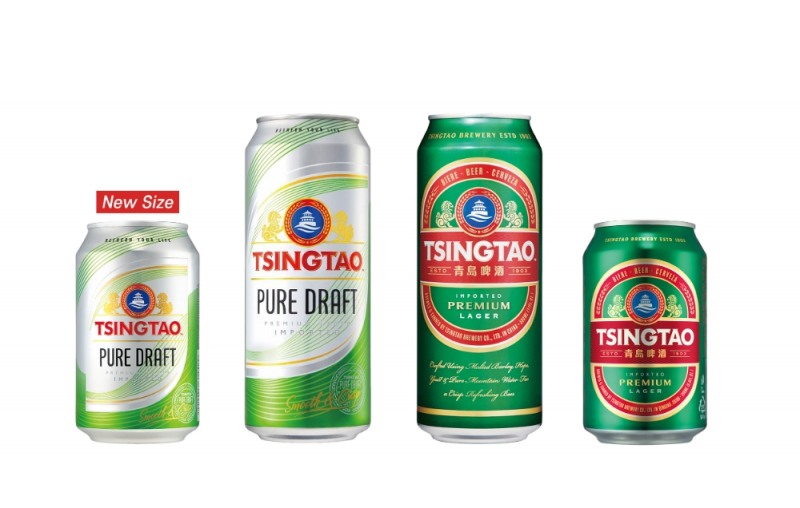 칭따오, 퓨어 드래프트(생) 330ml 캔 출시