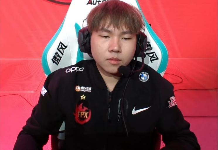 FPX 정글러 'Bo' 저우양보(사진=LPL 중계 화면 캡처).