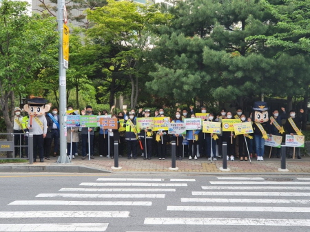 광주동부교육지원청, 교통안전 캠페인 실시