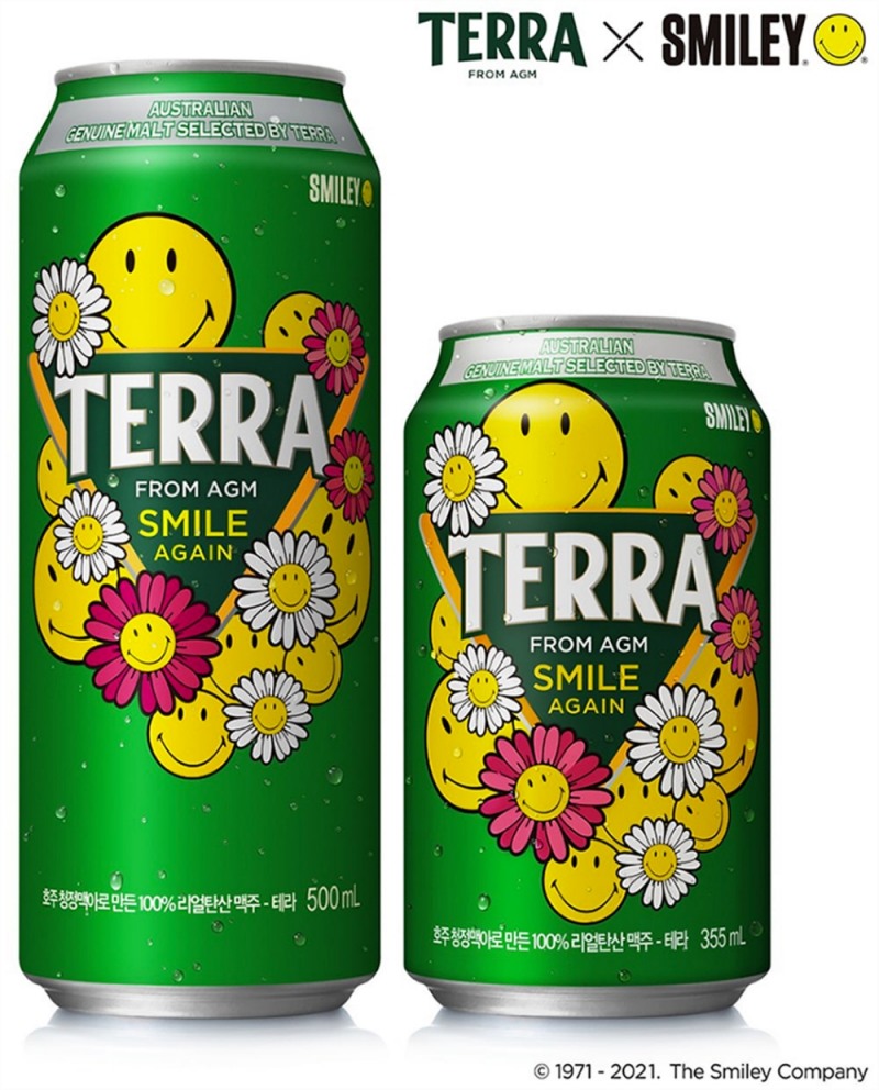 하이트진로, 테라X스마일리 특별 한정판 (사진=하이트진로)