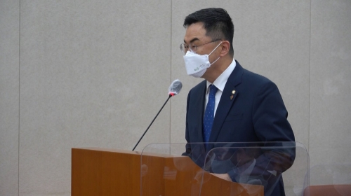 더불어민주당 소병철 의원(순천.광양.곡성.구례갑 법사위)이 27일 농해수위 전체회의서 법안설명 하고있다/사진=소병철 의원 사무실