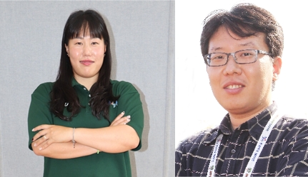 지도자상 이선연 제주도휠체어농구단코치(왼쪽), 언론상 김식 일간스포츠 팀장