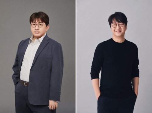방시혁 하이브 이사회 의장과 윤석준 Global CEO