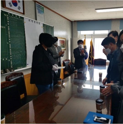 목포홍일중학교, '화재 피해 입은 가정' 도움의 손길/사진=목포홍일중학교