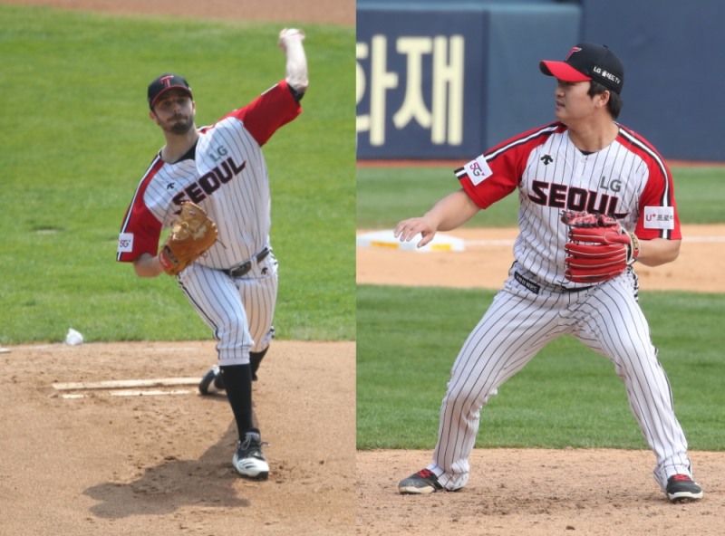 LG의 수아레즈와 고우석도 4월 MVP 후보로 함께 올랐다