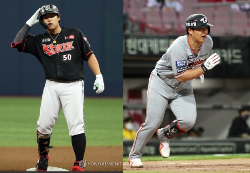 kt 강백호와 한화의 새 거포로 떠오른 노시환도 타자쪽 4월 MVP 후보다.