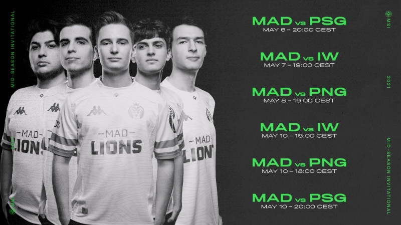 매드 라이온스 경기 일정(사진=매드 라이온스 공식 SNS 발췌).