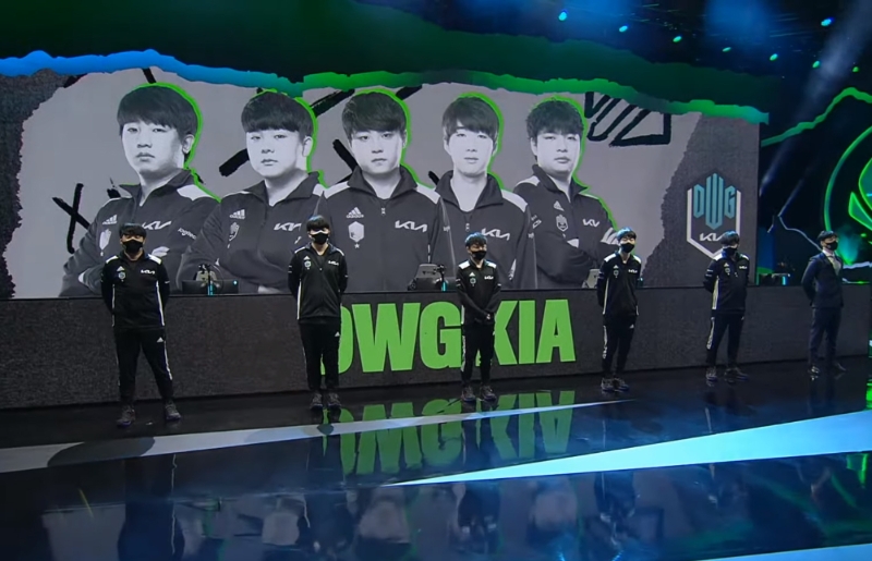 LCK 대표 담원 기아(사진=MSI 중계 화면 캡처).