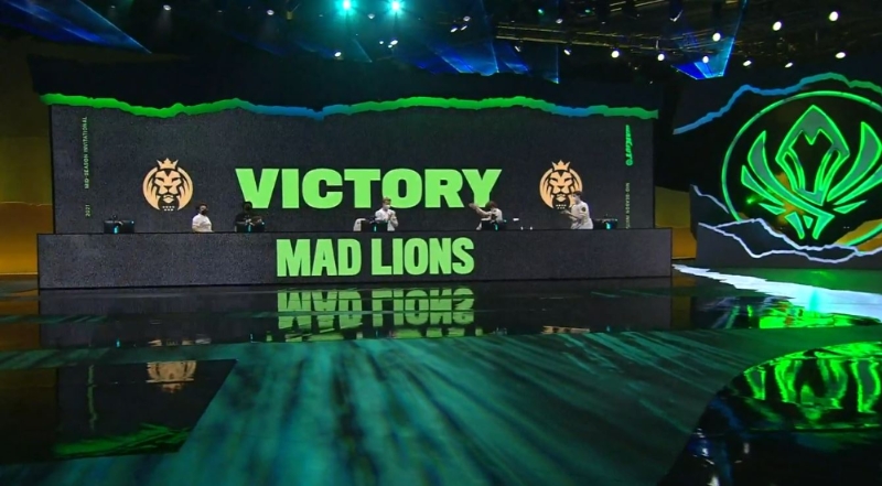 유럽 대표 매드 라이온스(사진=MSI 중계 화면 캡처).