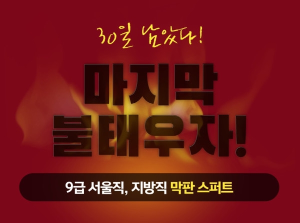 9급 지방직 D-30, 영어과목 합격 굳히기는 '박문각 공무원 캠스터디 영어 그룹과외'