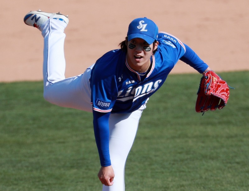 프로야구 2021시즌을 여는 4월 MVP에 선정된 원태인(삼성 라이온즈)