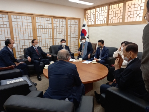 전남도의회 임용수 의원(함평)문화재청 방문/사진=전남도의회